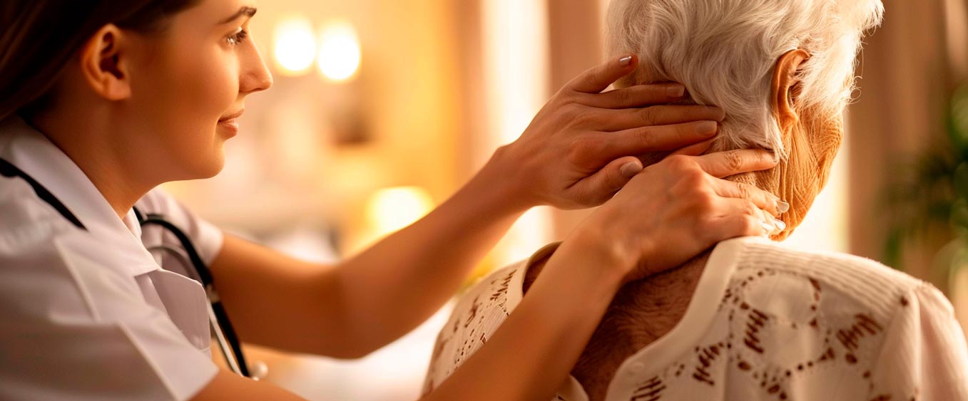 Сеанс массажа для пожилых 